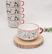 تصویر سوپ خوری سرامیکی وارداتی گربه - کد۲ 