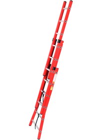 تصویر نردبان 18پله 3 کشو افرا 