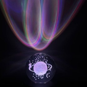 تصویر گوی کریستالی رنگی 6 سانتی 