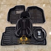 تصویر روکش صندلی خودرو پراید ۱۳۱ ۱۳۲ طرح طبی پارچه جودون برزنت سنگین 