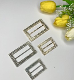 تصویر سگک فلزی مجلسی مستطیل 