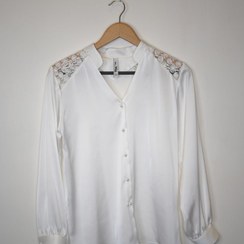 تصویر شومیز نیسا نادری یوک پولکی Nisa Naderi Chemise (collar yoke)