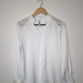 تصویر شومیز نیسا نادری یوک پولکی Nisa Naderi Chemise (collar yoke)