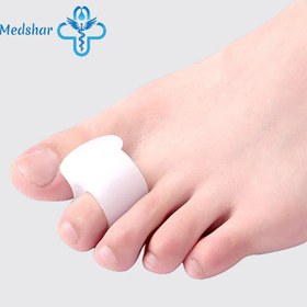 تصویر لا انگشتی ثابت سیلیکونی طب و صنعت Silicone Toe Separator