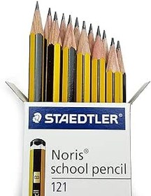 تصویر مداد مدرسه Staedtler Noris 121 - درجه H [بسته 36 عددی] - ارسال 20 روز کاری Staedtler Noris School Pencils 121 - H Grade [Pack of 36]