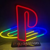 تصویر تابلو نئونی طرح PlayStation 