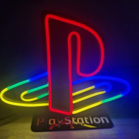 تصویر تابلو نئونی طرح PlayStation 