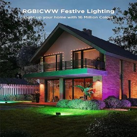 تصویر چراغ هوشمند فضای باز 4 عددی گووی مدل H7057 Govee H7057 Outdoor FLood Lights