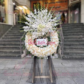 تصویر پایه گل سوگواری 