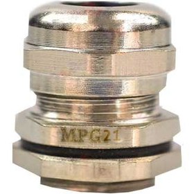 تصویر گلند کابل فلزی |سایز رزوه PG21 |برند DeDe |مدل MPG21 