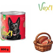 تصویر کنسرو پته ای سگ وکسی طعم گوشت مرغ و سیرابی 800 گرمی VEXI dog With chicken & trip 800 ML