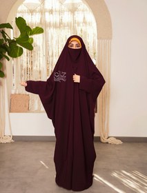 تصویر چادر صدف زرشکی 