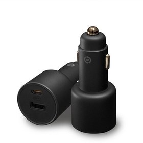 تصویر شارژر فندکی فست شارژ شیائومی Xiaomi Car Charger Fast Charging 1A1C CC07ZM توان 100 وات با کابل 