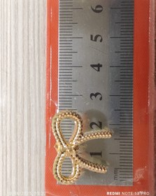 تصویر دکمه 2 سایز طرح پاپیونی مدل ابکاری کد 5151 تعداد 100 عددی 