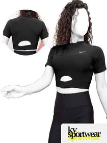 تصویر کراپ ورزشی زنانه NIKE کد 002 NIKE womens sports crop code 002