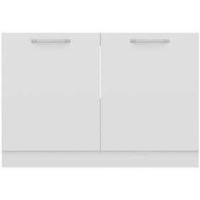 تصویر کابینت زیر سینک آماده ویولا وود مدل v178-PVC-120 cm 