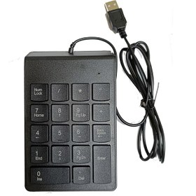 تصویر کیبورد ماشین حساب مدل Mini usb cable Numeric Keypad 