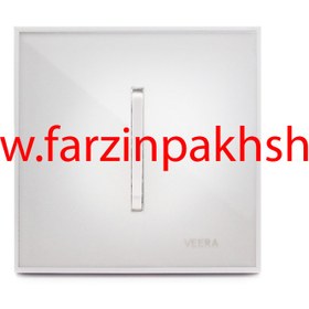 تصویر کلید و پریز ویرا مدل شهاب سفید سفید Veera Switch And Sockets Shahab White White