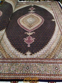 تصویر فرش دستباف ماهی خوی ۹ متری سرمه ای کد ۱۶۵ 