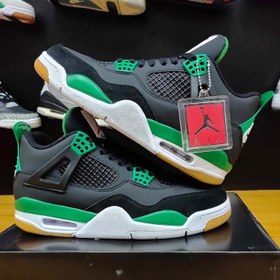 Jordan 4 hotsell black and green