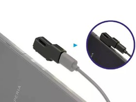 تصویر تبدیل MicroUSB به شارژر مغناطیسی سونی مدل Sony magnetic charger 