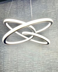 تصویر لوستر مدرن کلیپس ۱۲۰ وات سقفی از آلومینیوم 