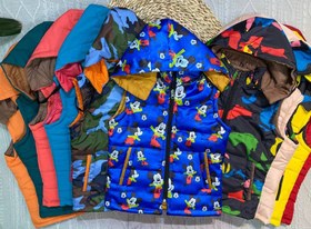 تصویر پافر پسرانه دورو کلاه زیپی 