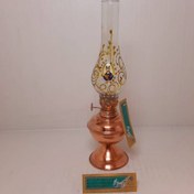 تصویر چراغ گردسوز مسی ساده ۲۹سانتیمتر 