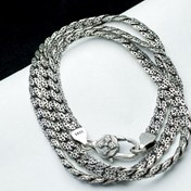 تصویر زنجیر نقره ایتالیایی مردانه 