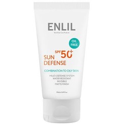 تصویر کرم ضد آفتاب بی رنگ انلیل مناسب پوست چرب و مستعد آکنه با +SPF50 حجم 50 میل 