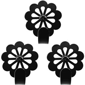 تصویر آویز لباس مدل گلی مجموعه 3 عددی 