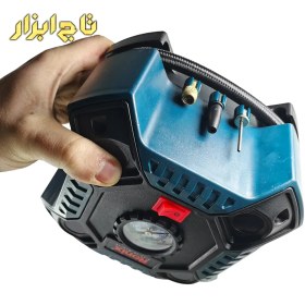 تصویر مینی کمپرسور آنالوگ فندکی رونیکس مدل RH-4263 RONIX RH-4263 Mini Air Compressor