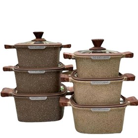 تصویر سرویس قابلمه 6 پارچه زیو مدل 8350.32 Set of 6 Zio pots, model 8350.32