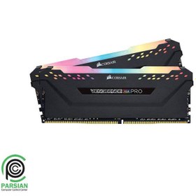 تصویر رم دسکتاپ کورسیر RAM CORSAIR DDR4 16GB 3200Mhz CL17 VENGEANCE RGB PRO 