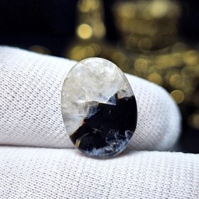 تصویر نگین سنگ عقیق ژئود معدنی خراسانی نمونه خاص کد S3538 