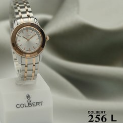 تصویر ساعت مچی زنانه کلبرت کد 256 L - سیلور-رزگلد / سفید COLBERT / Code : 256 L