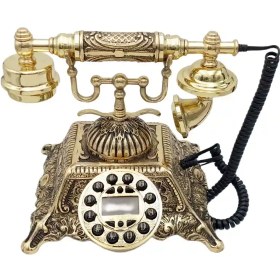 تصویر تلفن برنزی بزرگ 