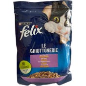 تصویر پوچ گربه فلیکس پورینا فرانسه طعم گوشت بره در ژله 85 گرم Felix franc Lamb in jelly 85g