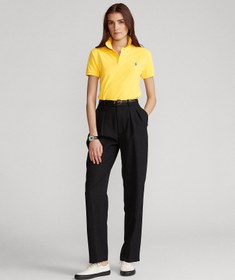 تصویر پولو شرت زنانه Ralph Lauren Skinny Fit Extreme Yellow 