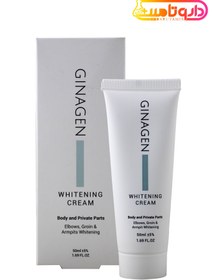 تصویر کرم روشن کننده بدن ژیناژن مناسب نواحی حساس بدن 50 میل Ginagen Cream Whitening Body and Private Parts 50ml