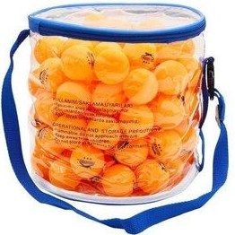 تصویر توپ پینگ پنگ نارنجی تنیس روی میز 3 ستاره 100 اسلازنگر Slazenger 