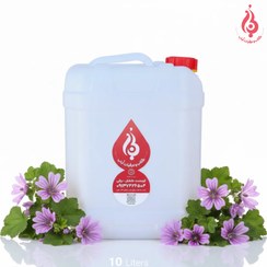 تصویر عرق پنیرک اصل گالن 10 لیتری لباب Scientific Name: Malva sylvestris English Name: Mallow Distillate – Lobab – Original Gallon 10L
