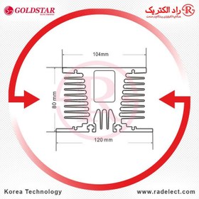 تصویر هیت سینک SSR سه فاز LG-3P-80A-10108 گلداستار کره Goldstar Korea 