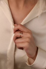 تصویر انگشتر مینیمال خاتم 