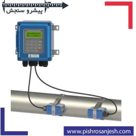 تصویر فلومتر التراسونیک clamp on مدل TUF-2000B ، دبی سنج التراسونیک Ultrasonic flow meter TUF-2000B - WALL MOUNT- CLAMP ON