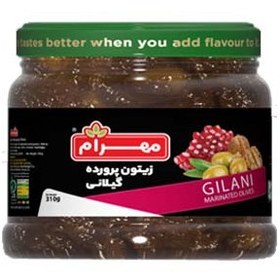 تصویر زیتون پرورده مهرام 210 گرمی 