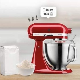 تصویر ماشین آشپزخانه کیچن اید آمریکا مدلKitchenAid 5KSM175PSE KitchenAid Artisan Mixer 5KSM175PSEWH White