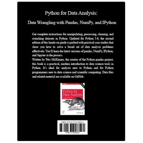 خرید و قیمت کتاب Python for Data Analysis: Data Wrangling with Pandas ...