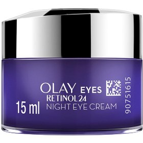 تصویر کرم شب دور چشم رتینول ۲۴ رجنریست ۱۵ میلی‌لیتر برند olay Regenerist RETINOL24 Night Eye Cream Purple 15ml