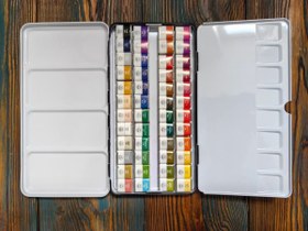 تصویر آبرنگ مانگیو ۴۸ رنگ نیمه 